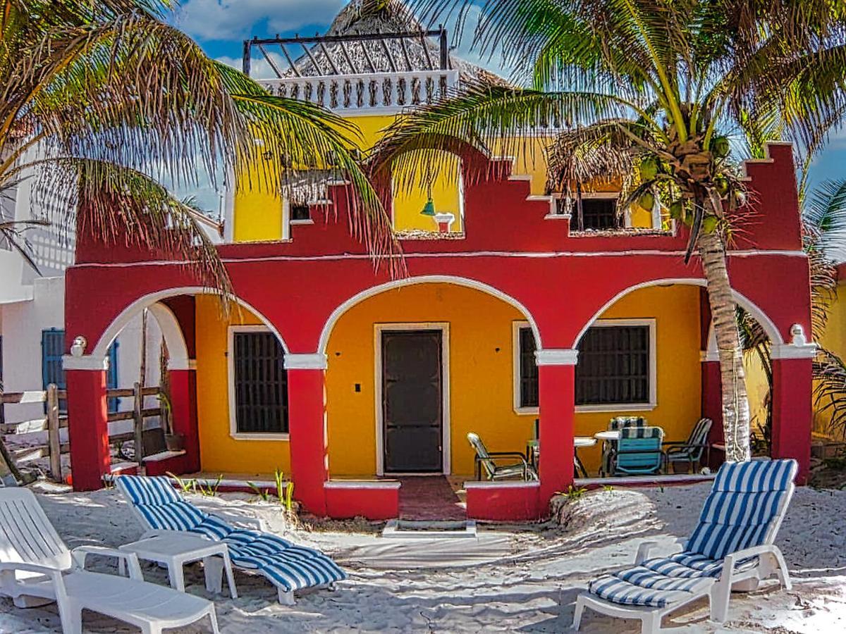 Beachfront Apartment Hacienda Del Cuyo El Cuyo Exterior foto