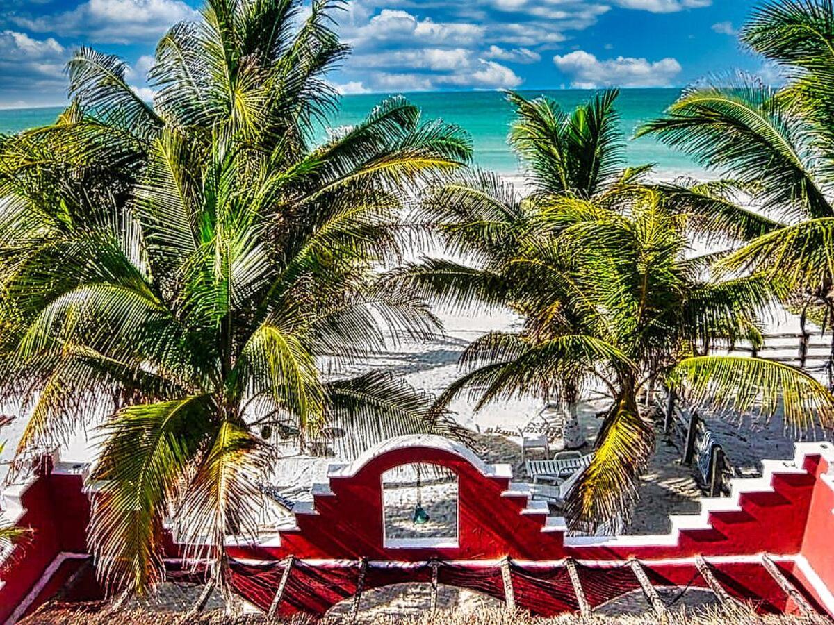 Beachfront Apartment Hacienda Del Cuyo El Cuyo Exterior foto