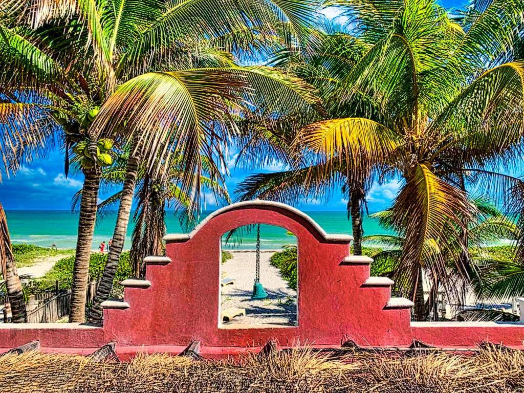 Beachfront Apartment Hacienda Del Cuyo El Cuyo Exterior foto