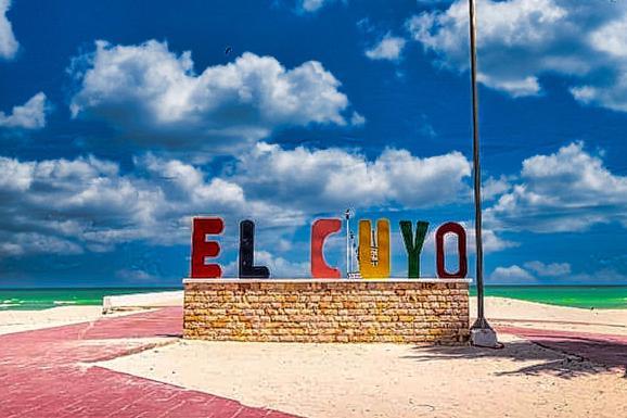 Beachfront Apartment Hacienda Del Cuyo El Cuyo Exterior foto